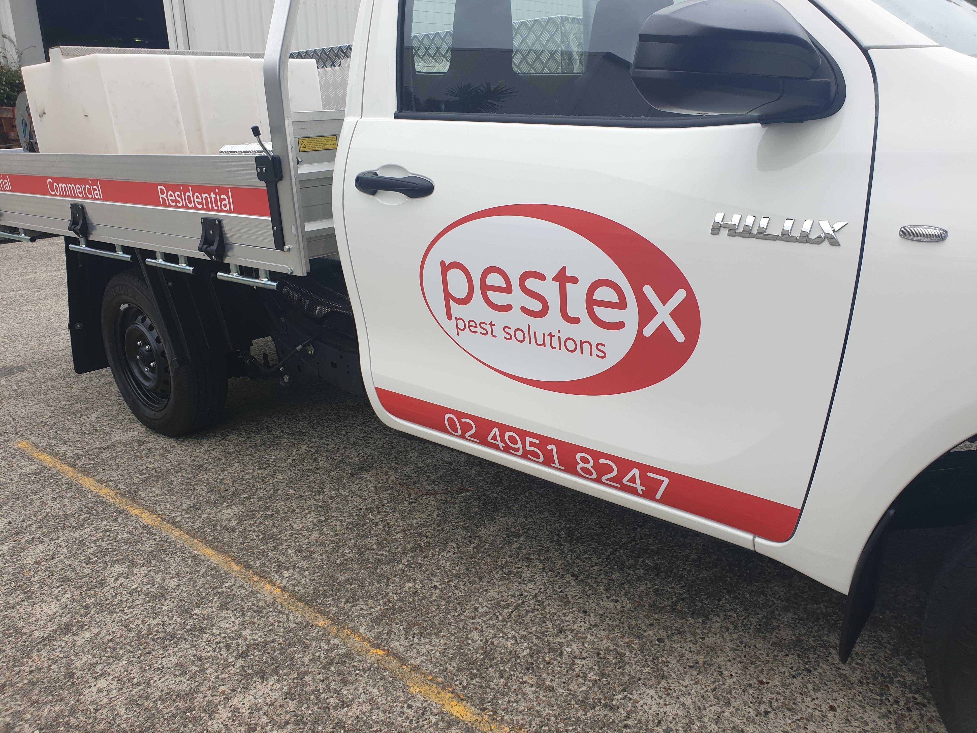 Pestex Work Truck Signage Side Screen Signs Cardiff