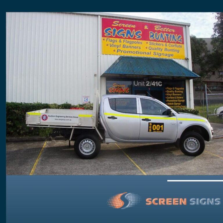 Ute tray vehicle signage