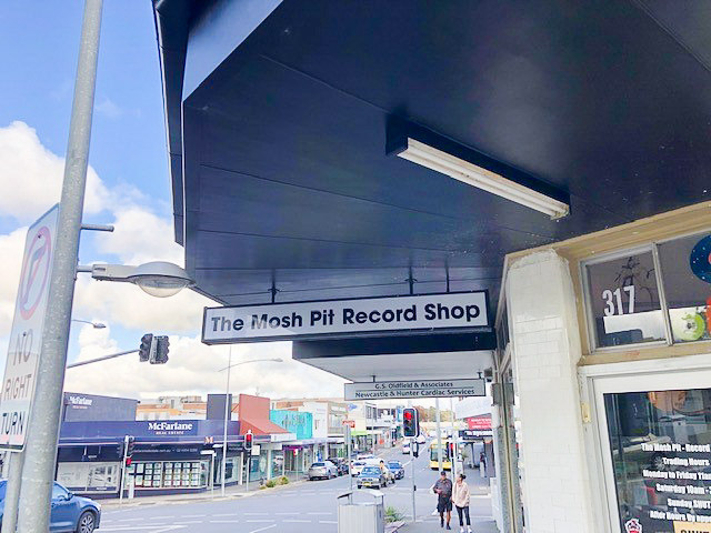 sign writing cardiff newcastle Retail shop external light box signage in Cardiff Moshpit- Lightbox 2