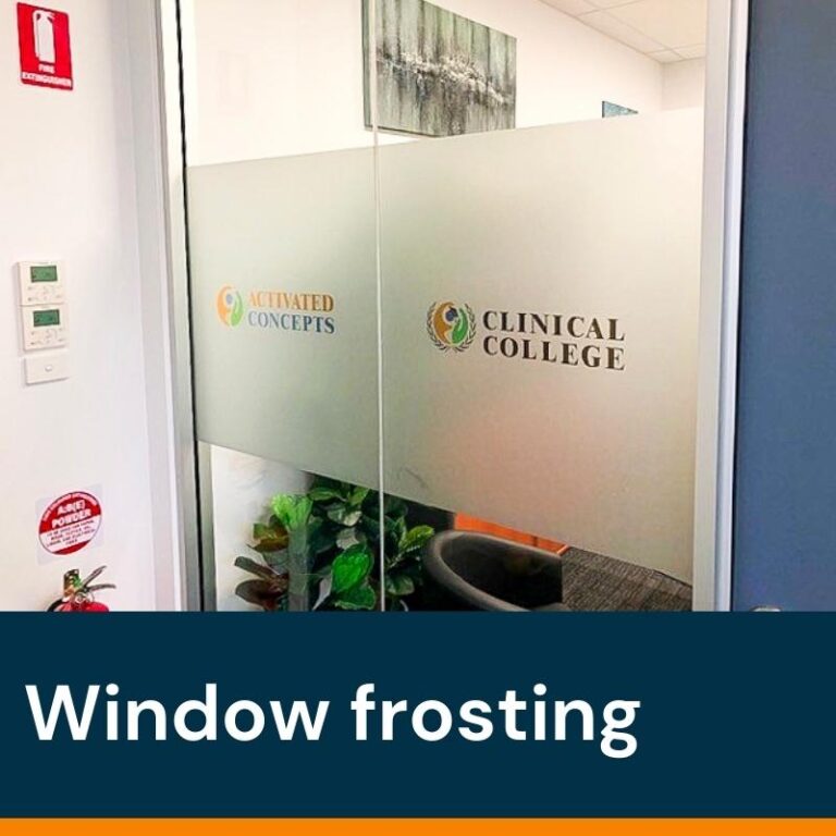 Window frosting shop Cardiff Newcastle Central Coast