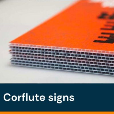 Corflute signs