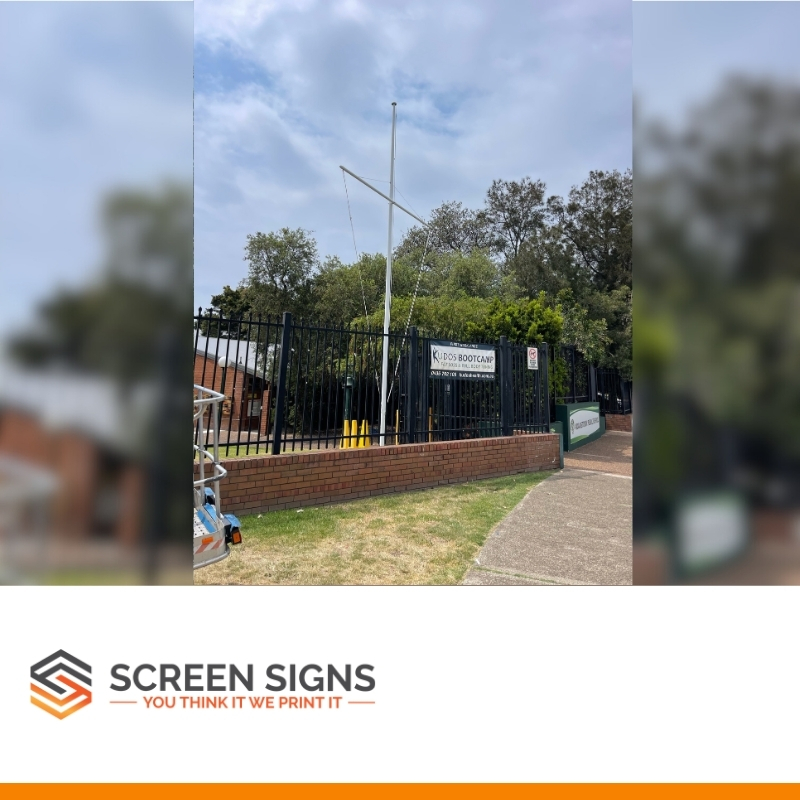 Flag pole repaired for a school in NSW
