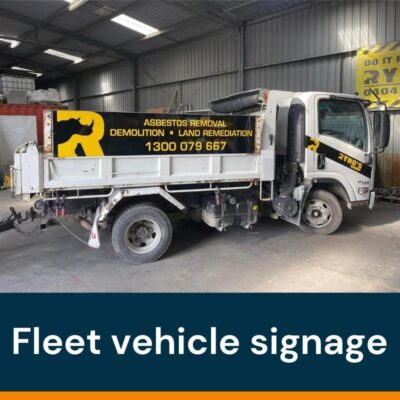 Fleet vehicle signage