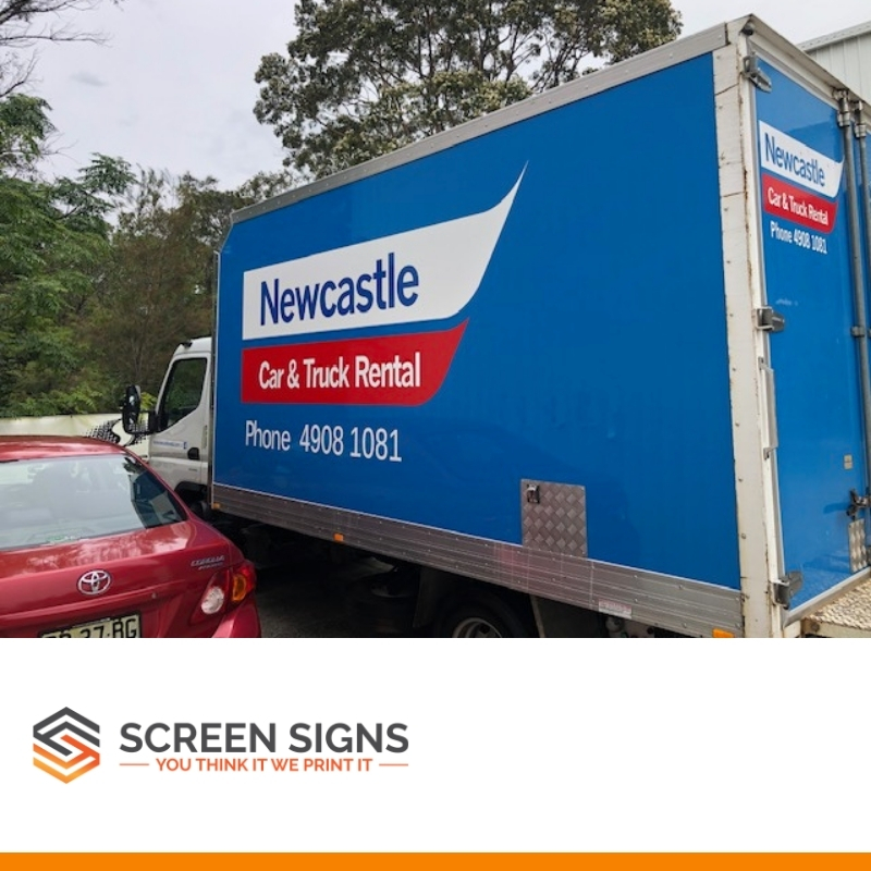 Full vehicle wrap for a truck fleet in Newcastle