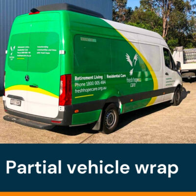 Partial vehicle wrap