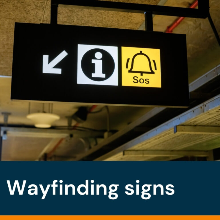 Wayfining Sign Wayfinding signs designed & printed in Cardiff, Newcastle