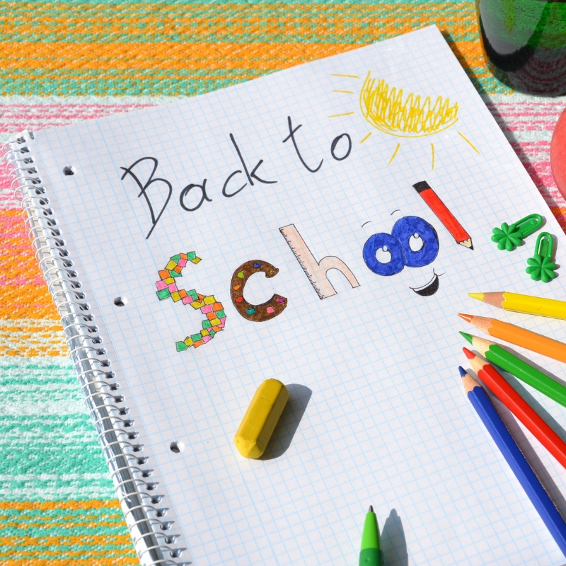 Creating back to school signs for retail shop promotions