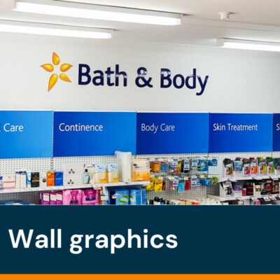 Shop wall graphics