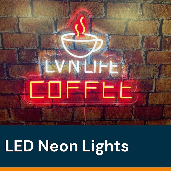 Van signage LED Neon Lights custom made in Newcastle